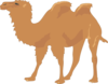 Camel With Two Humps Clip Art
